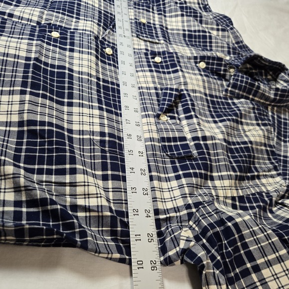 Polo Ralph Lauren Shirt Benford Men Large Check Button Down Shirt Flap Pocket - Picture 5 of 8